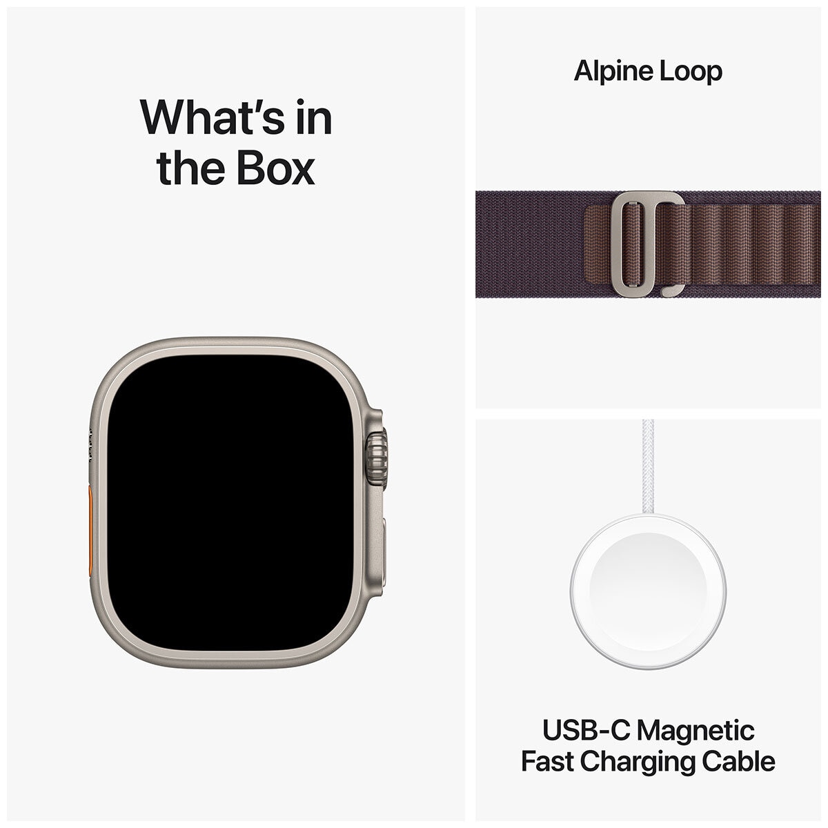 Apple Watch Ultra 2 GPS + Cellular, 49mm Titanium Case with Indigo Alpine Loop - Medium Apple Watch Ultra 2 GPS + Cellular, 49mm Titanium Case with Indigo Alpine Loop - Medium