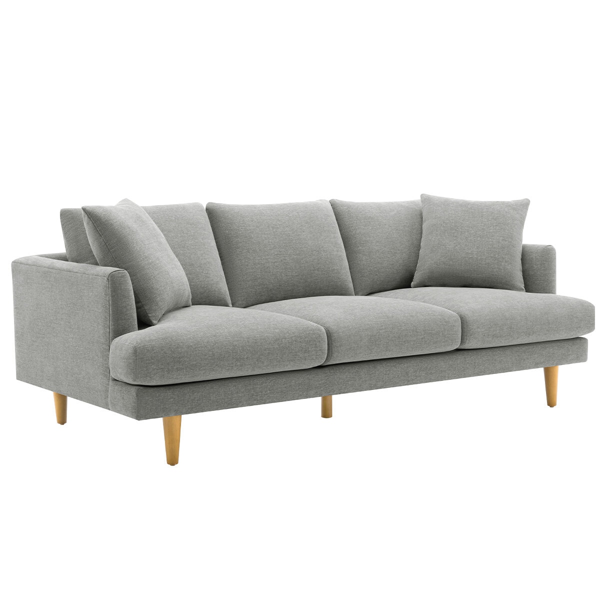 Crown Fabric Sofa Light Grey