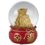 Wealth And Fortune Water Globes 2 Piece