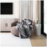 Mon Chateau Luxe Faux Fur Throw Grey