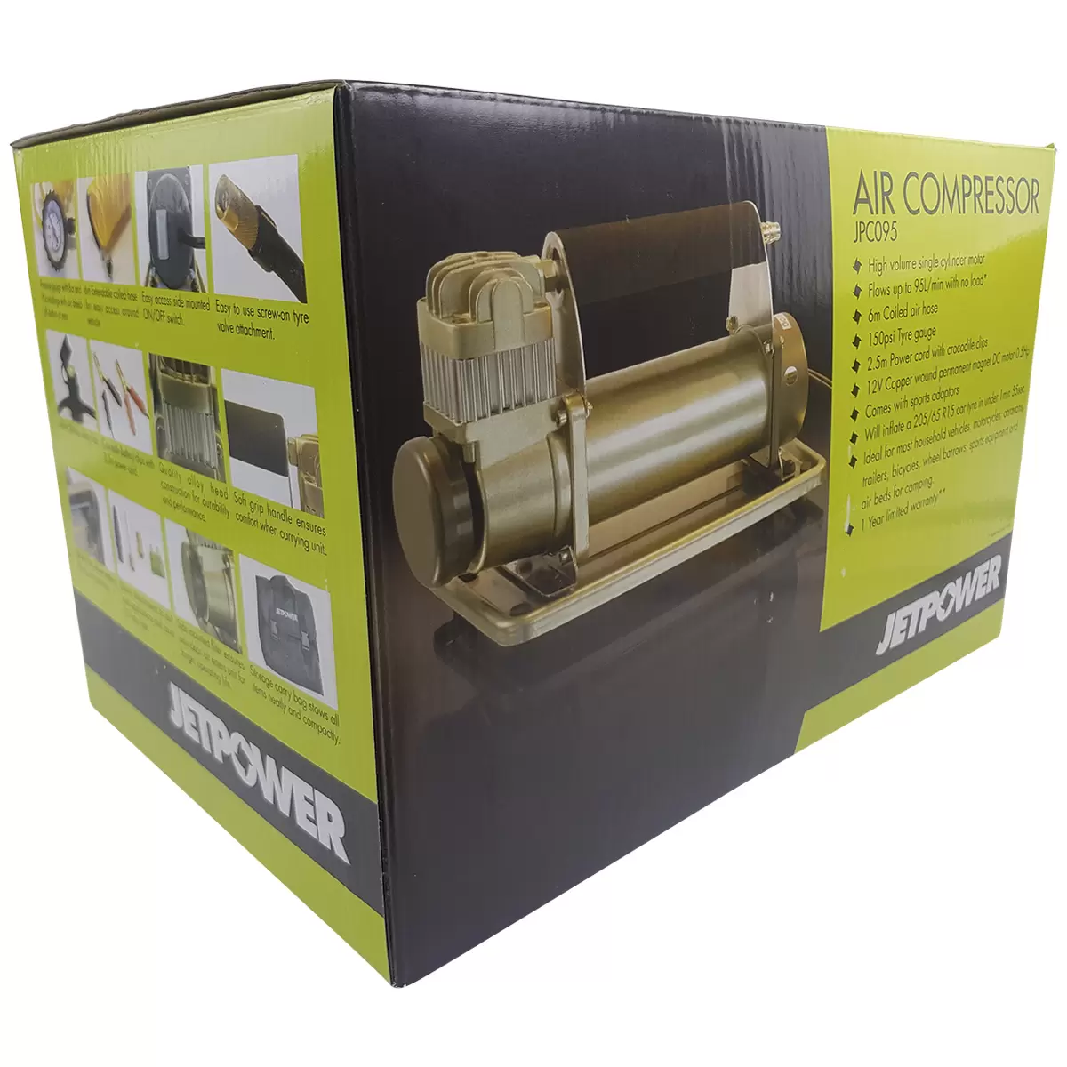 JETPOWER 12V Air Compressor LPM