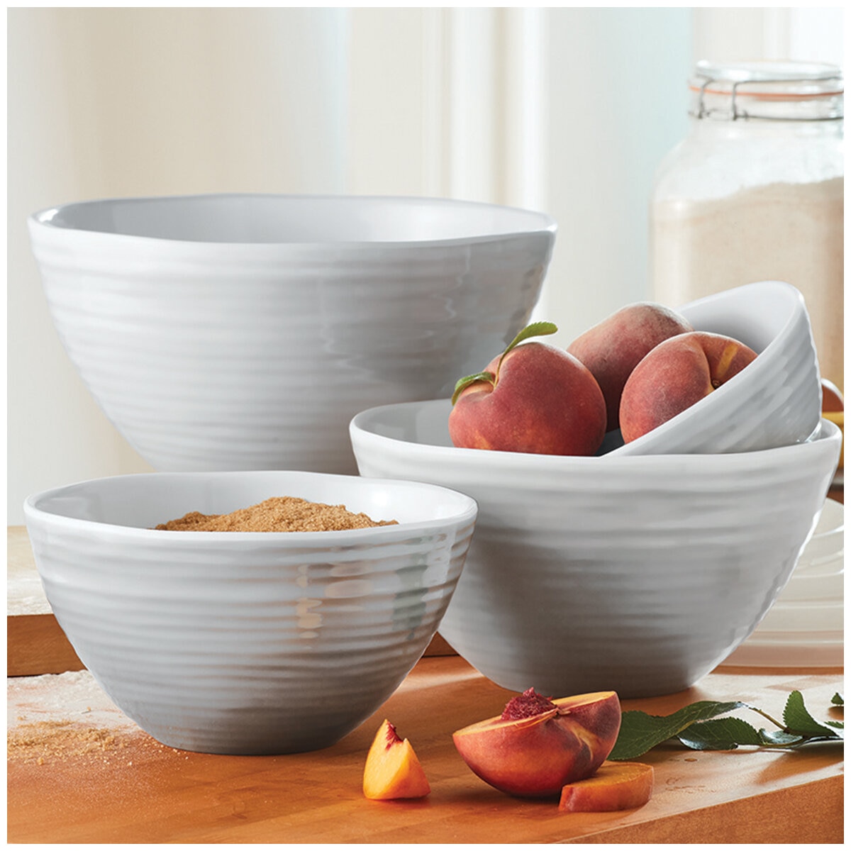 Ombre Mixing Bowls With Lids 4 Piece Set Ombre Mixing Bowls With Lids 4 Piece Set