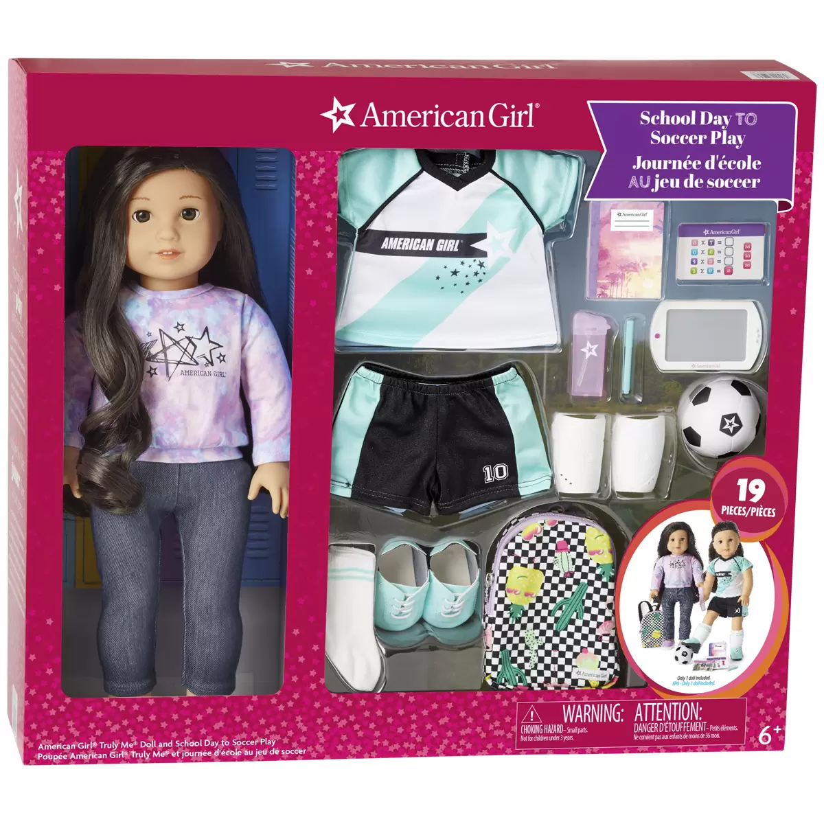 American Girl Doll # and School Day to Soccer Play Set