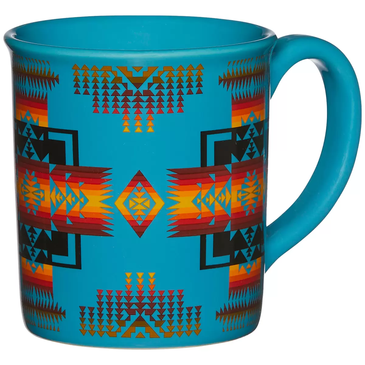 Pendleton Ceramic Mugs 4 piece set Chief Joseph Multi