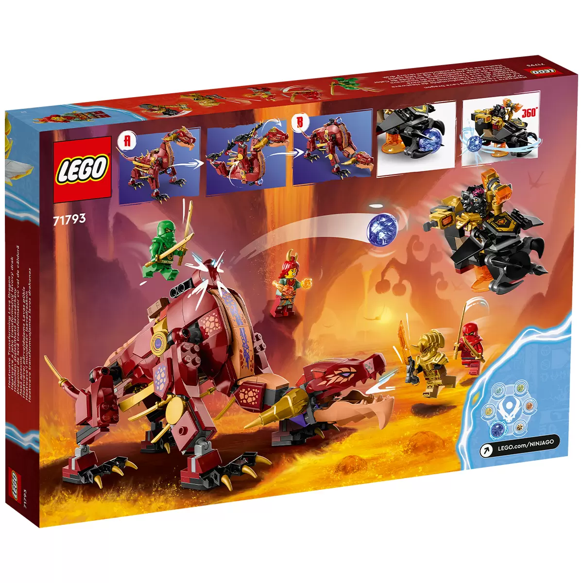 LEGO Ninjago Heatwave Transforming Lava Dragon 71793