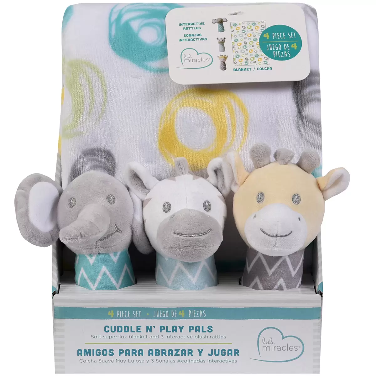 Little Miracles Cuddle N' Play Pals Set 4 Piece