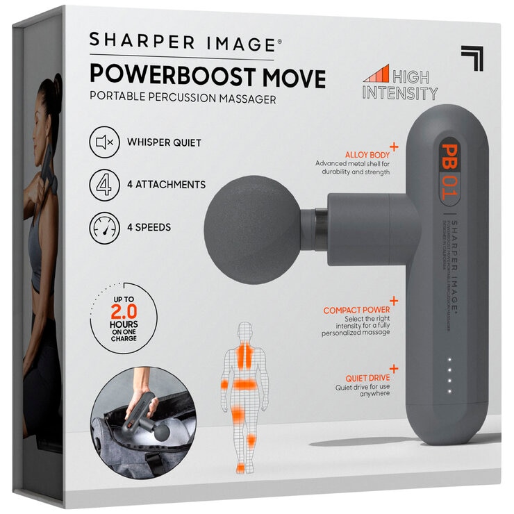 Sharper Image Powerboost Move Portable Percussion Massager Tsmgmpxx 0607