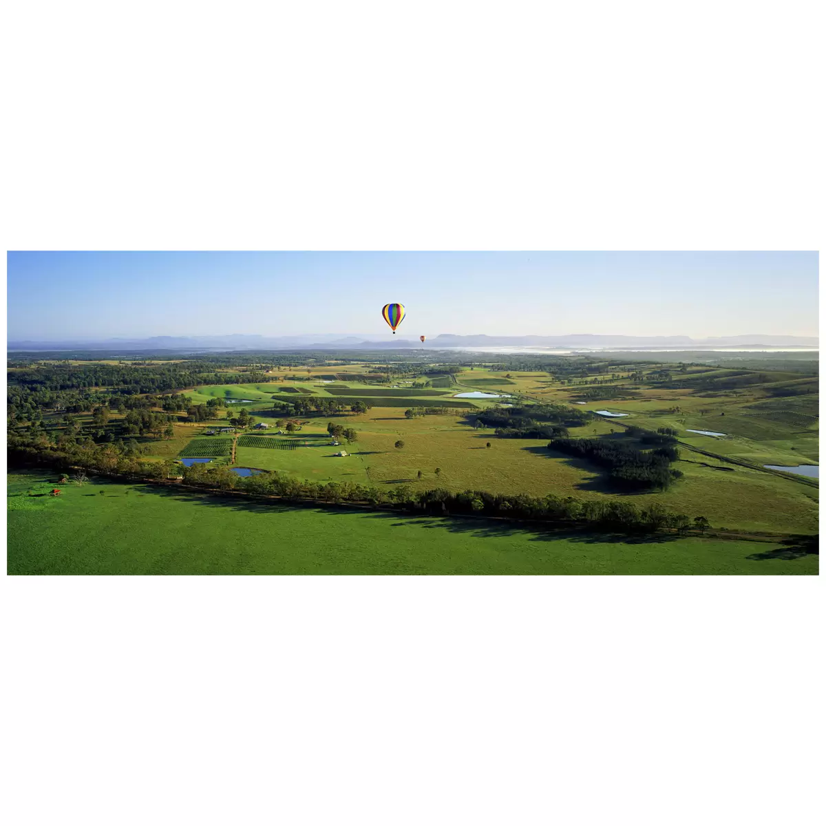 Ken Duncan 50Hunter Aerial, NSW Framed Print White