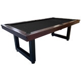 Odyssey 7ft Pool Table Walnut Wood Black Felt