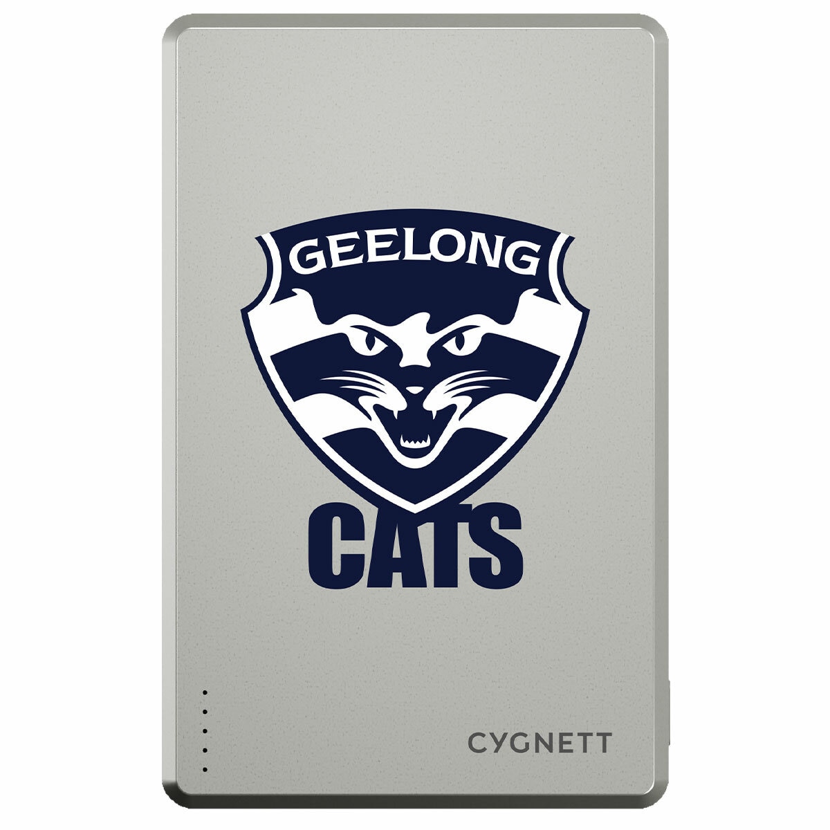 Cygnett 5k Slim Mag Power Bank- Geelong Cats CY5365PBCHE Cygnett 5k Slim Mag Power Bank- Geelong Cats CY5365PBCHE