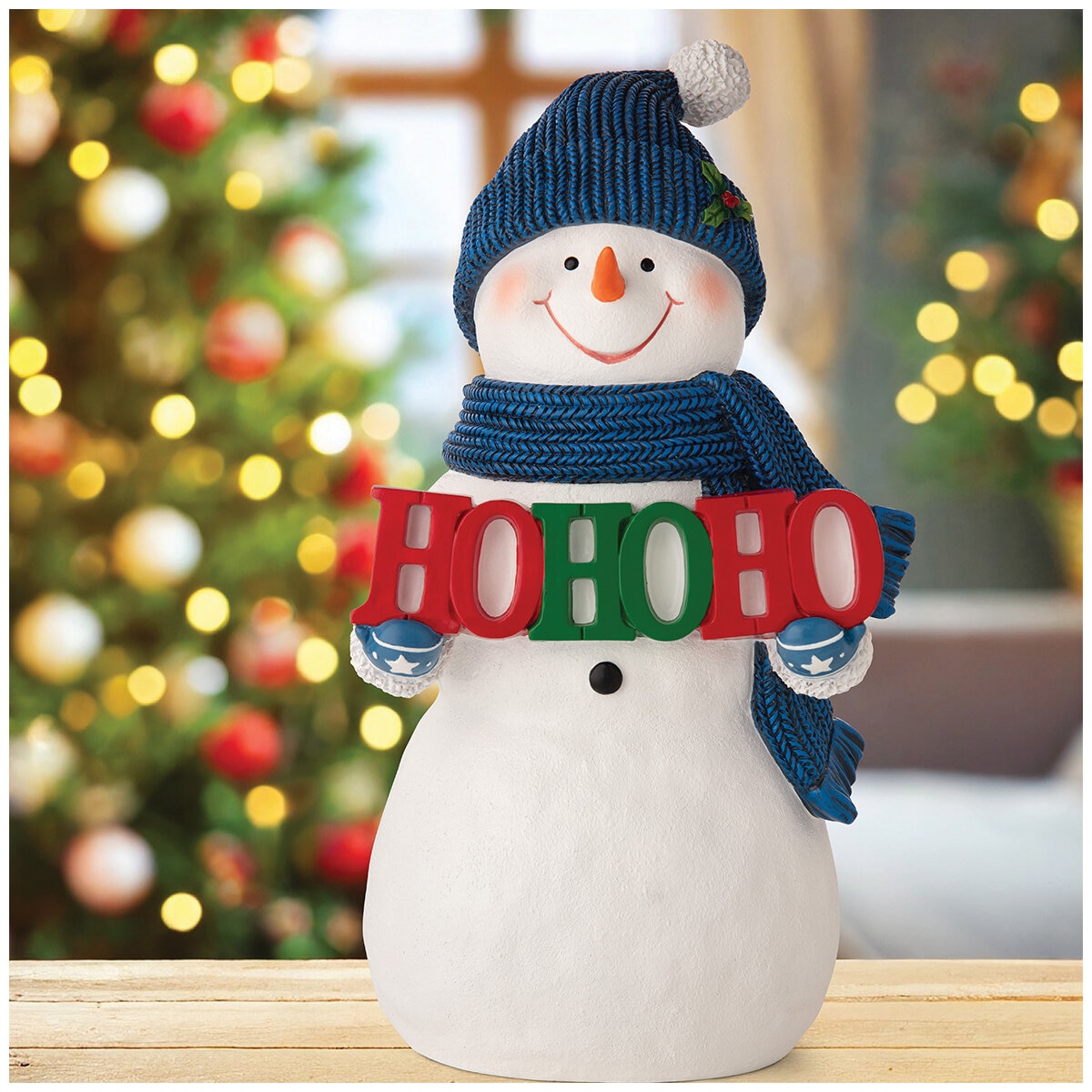 Tabletop Snowman 35.56 cm Scarf | Costco Australia