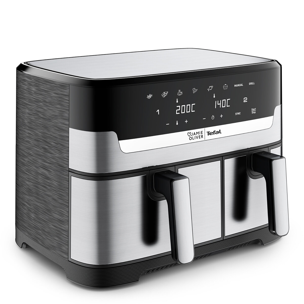 Jamie Oliver By Tefal Dual Drawer Air Fryer EY905J Jamie Oliver By Tefal Dual Drawer Air Fryer EY905J