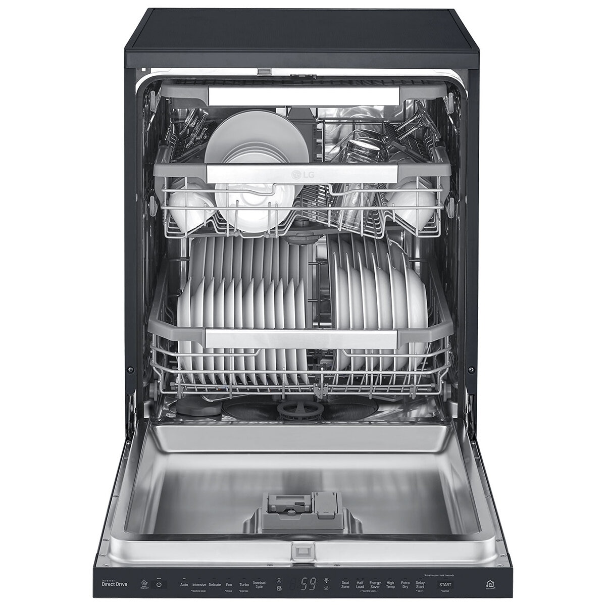 LG QuadWash Freestanding Dishwasher Matte Black XD3A15MB