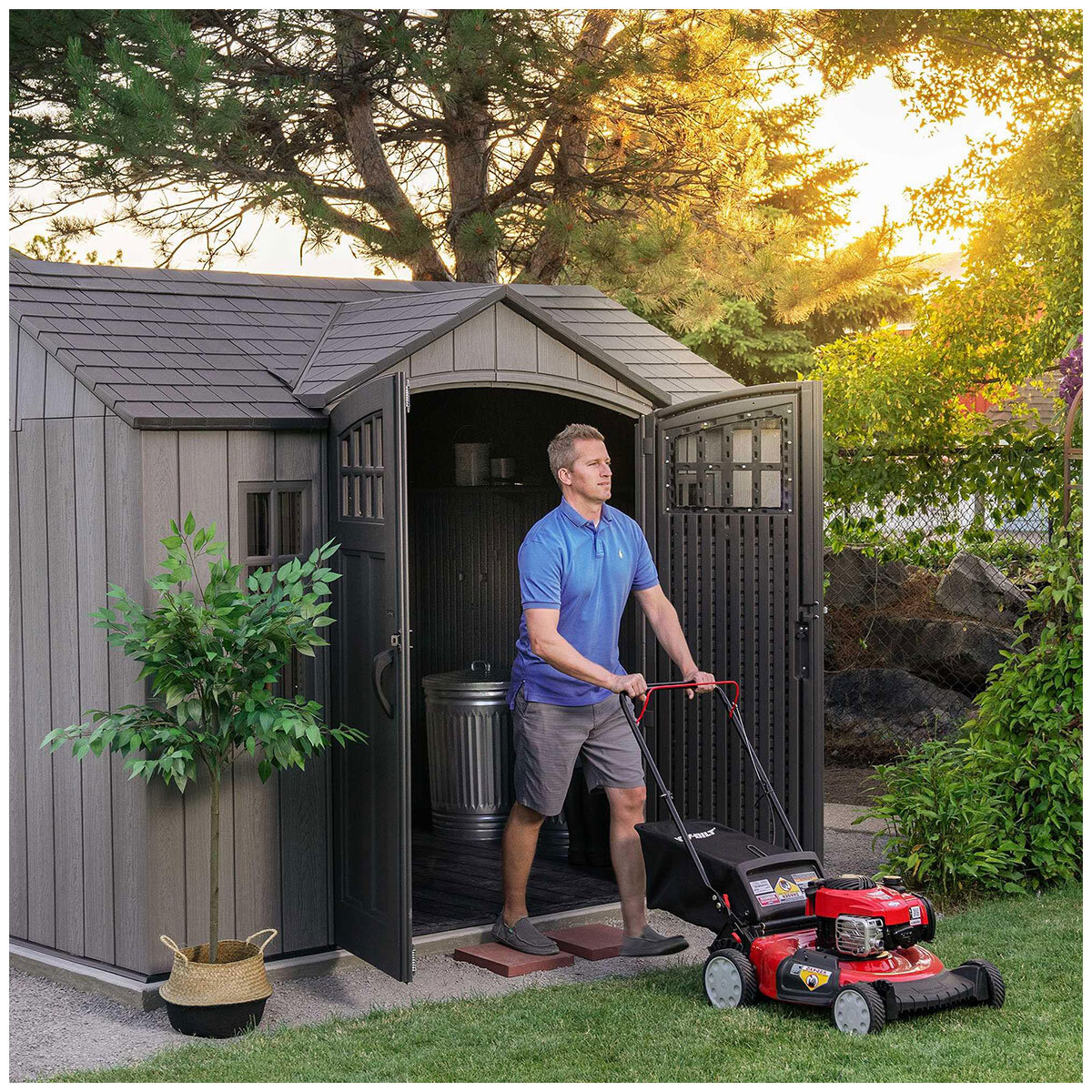 Lifetime Side Entry Outdoor Storage Shed | Costco Australia