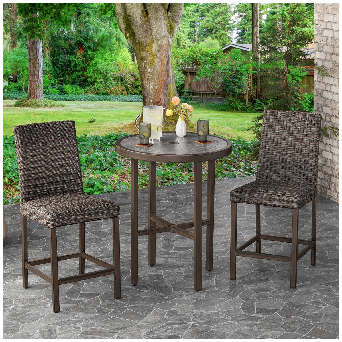 Agio McKinnon 3 Piece High Dining Set