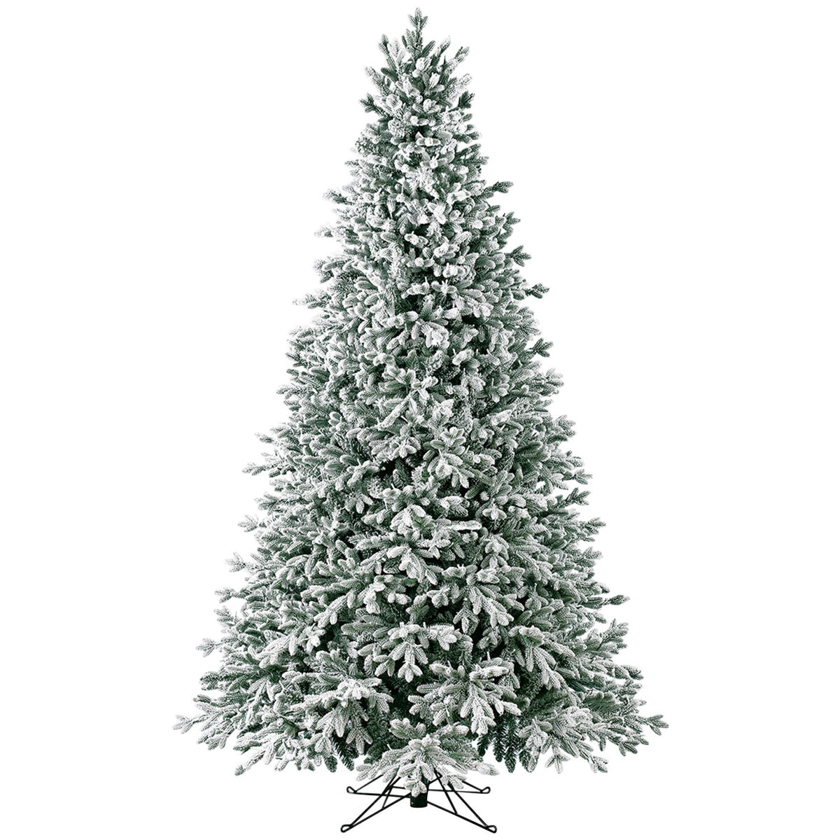 Pre-Lit 2.29m Aspen Flocked Glitter Christmas Tree