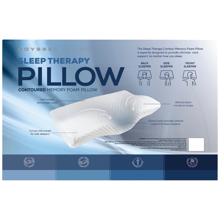 Odyssey Living Sleep Therapy Memory Foam Pillow | Costco Australia