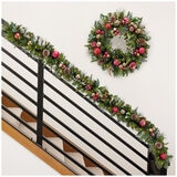 Pre-Lit Decorated Garland 2.7M