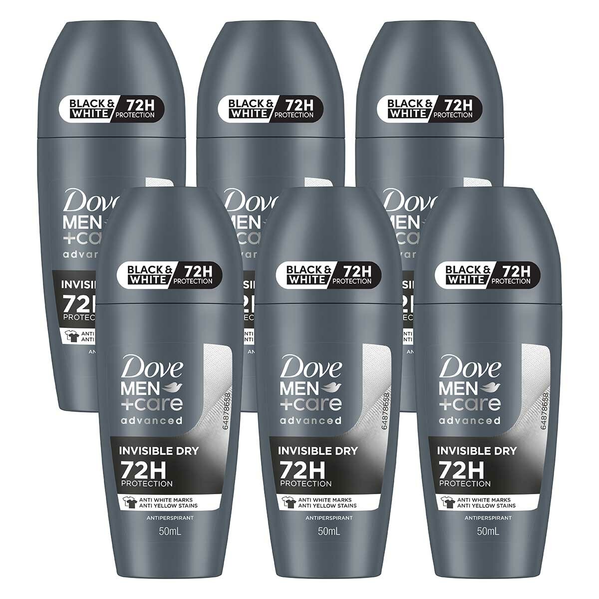Dove Men Women Advanced Care Roll On Antiperspirant 6x50 ml Dove Men Women Advanced Care Roll On Antiperspirant 6x50 ml