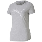 Puma-Women's Graphic Logo Tee - Grey