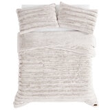 Frye Channel Comforter Queen 3 Piece Set Biscuit