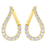 18KT Yellow Gold 1.38ctw Round Diamond Earrings/