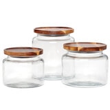 Anchor Hocking Glass Jars 3 Piece