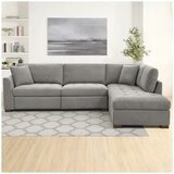 Thomasville Miles Fabric Sectional with Power Footrest Thomasville Miles Fabric Sectional with Power Footrest