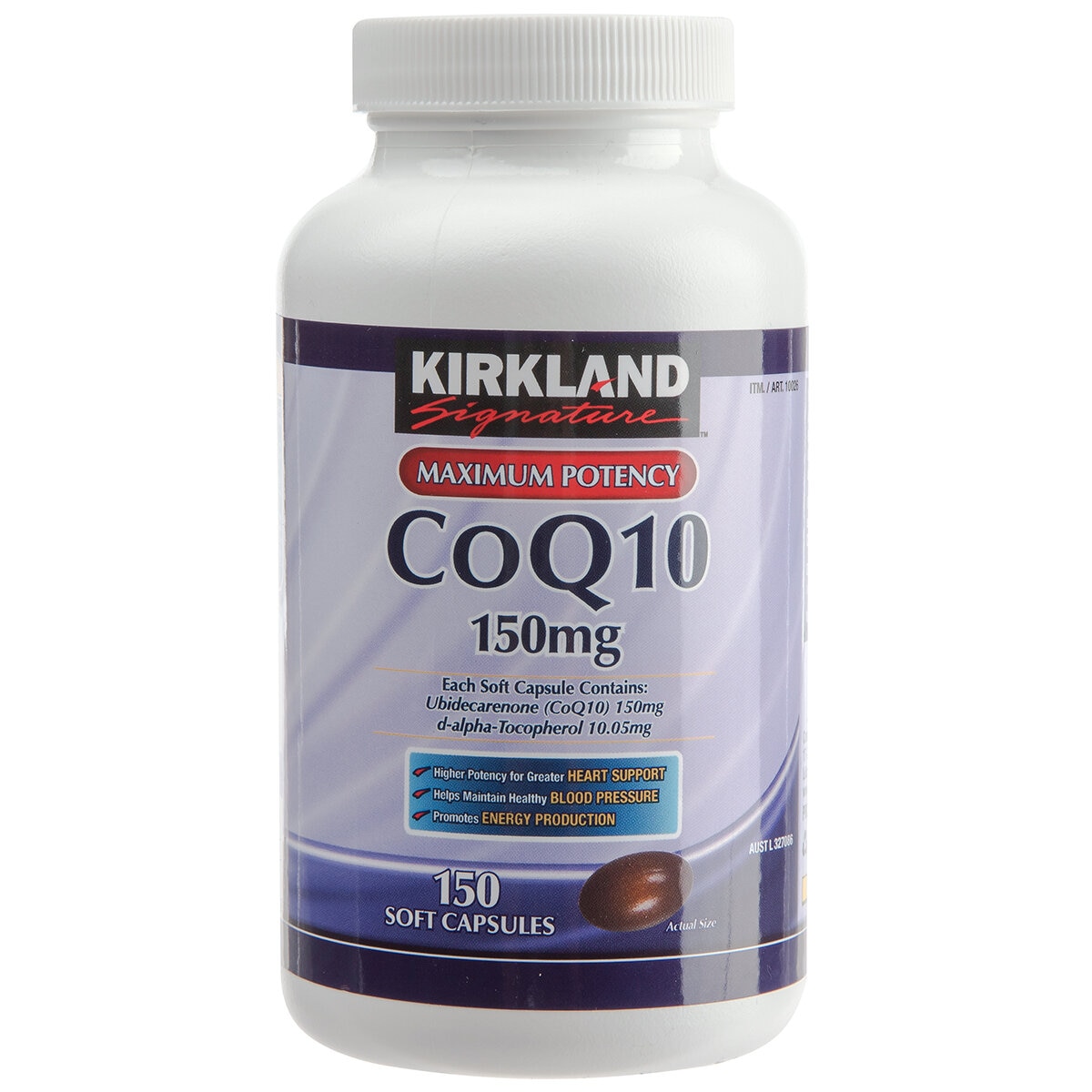 Kirkland Signature CoQ10 150mg 150 Softgel Capsules