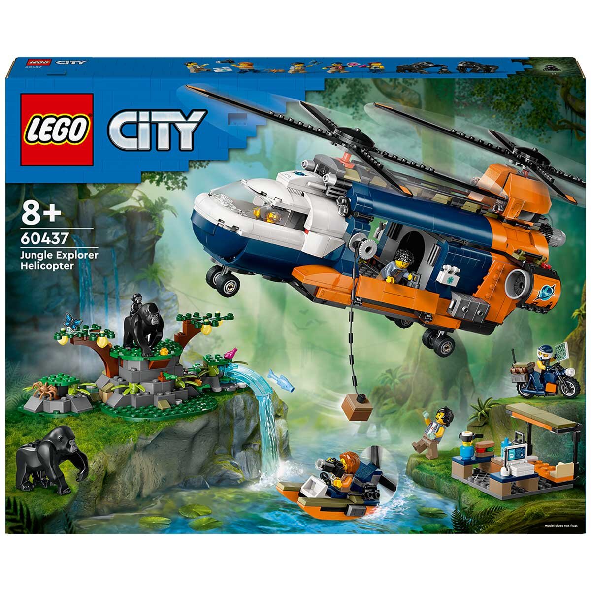 LEGO City Jungle Explorer Helicopter At Base Camp 60437