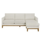 Henredon Fabric Sofa With Reversible Chaise