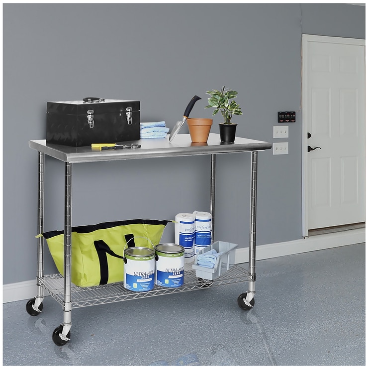 Seville Classics Stainless Steel Work Table Costco Australia