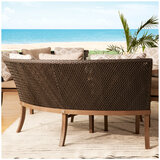 Agio Sebastian Woven Bench Dining Set 4 Piece