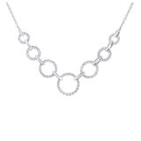 18KT White Gold 0.37ctw Diamond Fashion Necklace