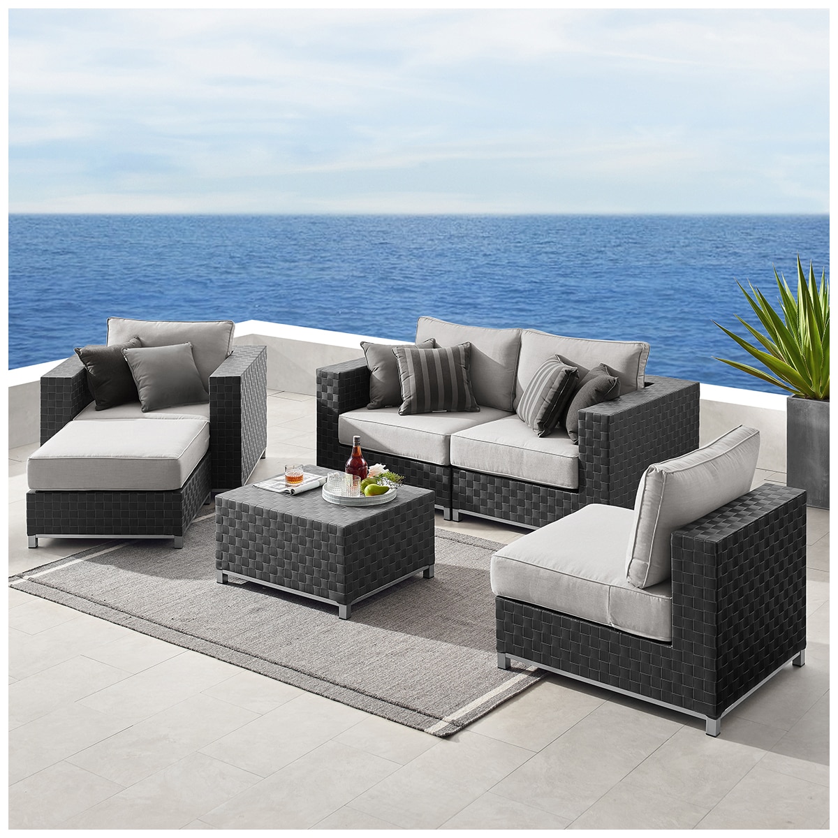 Soho 6 Piece Outdoor Seating Set | Costco Australia