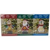 Christmas Figurines Night Lights Set of 3