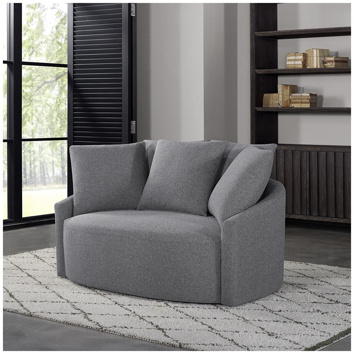 thomasville fabric swivel chair 1441637