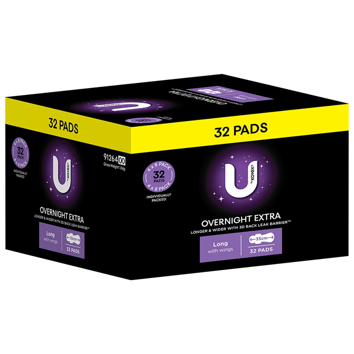 U By Kotex Maxi Overnight Long 32 Pack U By Kotex Maxi Overnight Long 32 Pack