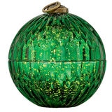 Glass Ornament with LED Candle 3PC