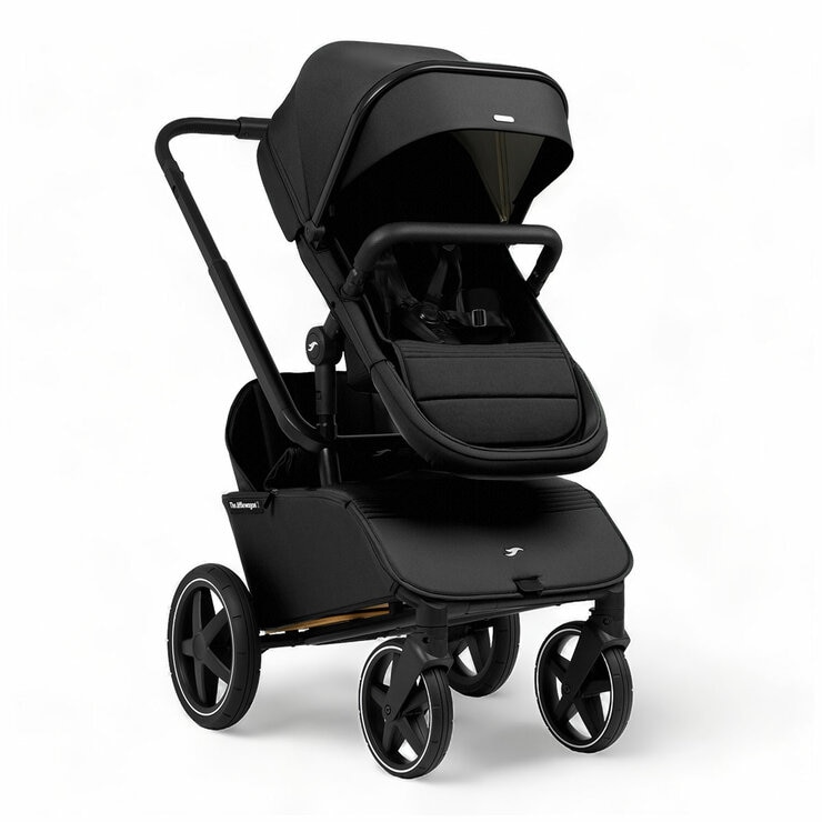 The Jiffle Wagon 6 in 1 Stroller Black The Jiffle Wagon 6 in 1 Stroller Black
