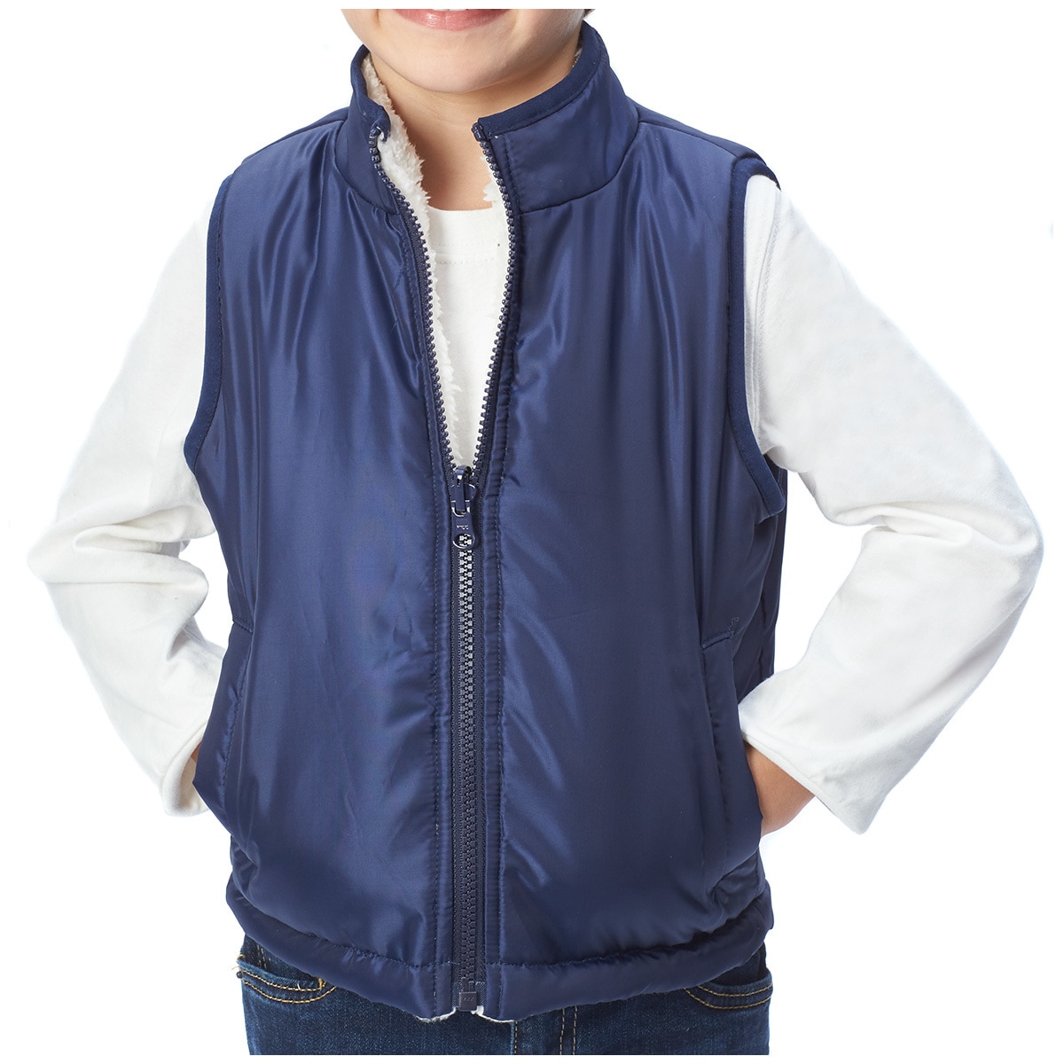 Andy and Evan Vest - Navy + Cream