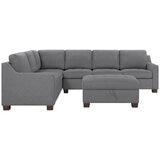 Thomasville 3 Piece Fabric Sectional with Storage Ottoman/