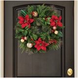 61cm Unlit Decorated Wreath