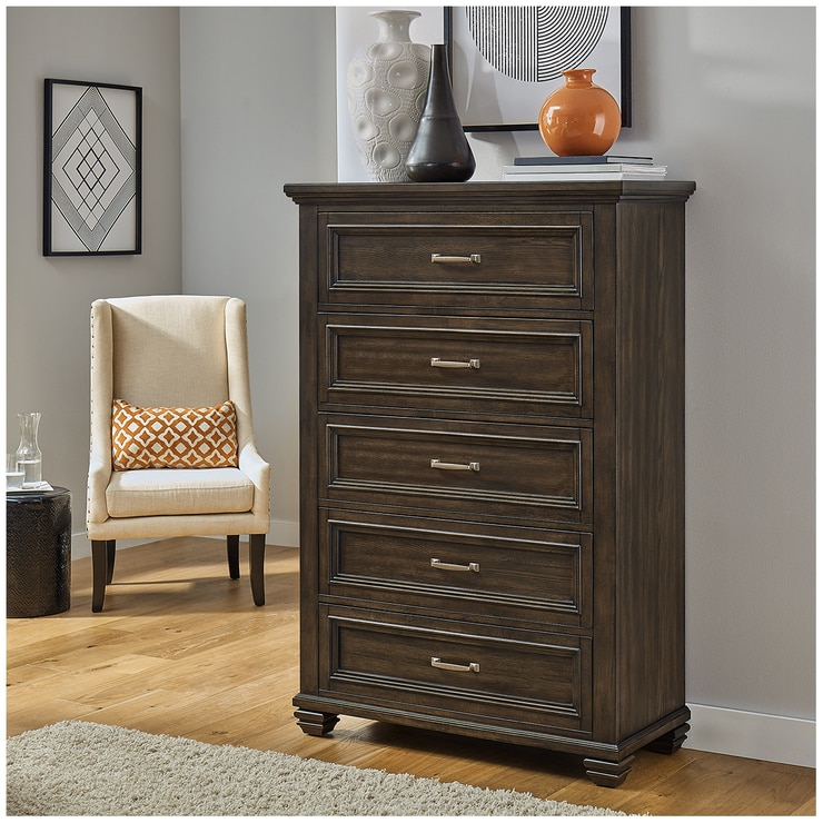 Universal Broadmoore Tall Chest with 5 Storage Drawers Costco Australia