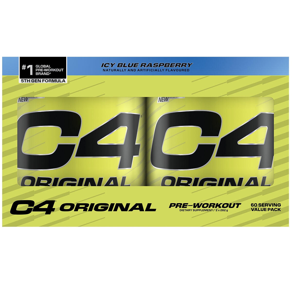 C4 Pre-Workout Icy Blue Raspberry 2 x 282g C4 Pre-Workout Icy Blue Raspberry 2 x 282g