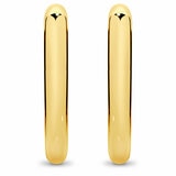 18KT Yellow Gold Paperclip Huggie Earrings 18KT Yellow Gold Paperclip Huggie Earrings