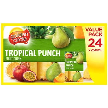 Golden Circle Tropical Punch Fruit Drink 24 x 250ml