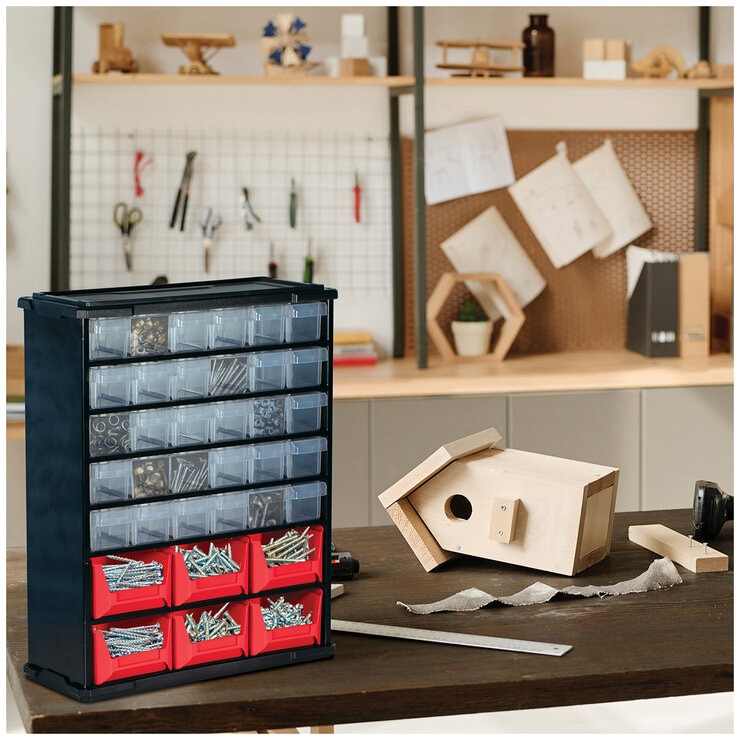 BirdRock Home Parts Bin Organiser BirdRock Home Parts Bin Organiser