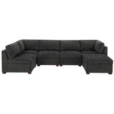 Thomasville Modular Sectional with Storage Ottoman