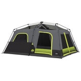 CORE 10 Person Lighted Instant Cabin Tent with Awning